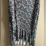 Lands' End Multicolor Floral swim skirt size medium 10/12 Red Photo 4