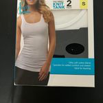 Felina 2 pack brand new fine ribbed knit tanks Photo 0