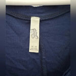 Free People  Navy Blue Long Sleeve Tunic Boho // Size Medium Photo 4