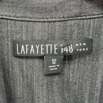 Lafayette 148 Dress Womens 12 Lace Up Short Sleeve Shift Pockets Stretch Modern Photo 12