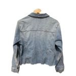 DL1961 Vika frayed denim jacket Size Large Photo 7