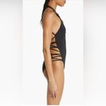 Balenciaga  Laced Up One-Piece Swimsuit, Black, Medium, $650 Photo 2