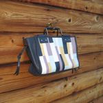 Kooba Like New Cayman Indigo Leather Satchel Bag Photo 2