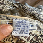 Vintage Anna and Frank Women's M Multicolor Animal Print Silk Button Photo 5