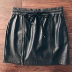 Kendall + Kylie Black Leather Skirt Photo 0