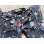 Current/Elliott Current/Elliot Black Wild Flower Low Rise Skinny Stiletto Ankle Jeans Size 24 XS Photo 5