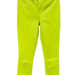 L'Agence NWT Womens Size 25 Margot High-Rise Ankle Skinny Neon Green Jeans Photo 0
