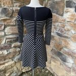 BCBGMAXAZRIA BCBG Black/White Koryn Striped Dress Photo 12