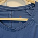 Tangerine Women's Activewear L Turkish Blue Rouche Shirt Photo 5