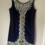 Lilly Pulitzer Delia True Navy Catch A Ray Embroidered Shift Dress Photo 0