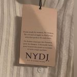 NYDJ NWT  Short Sleeve Pleated Peasant Blouse in Optic White Sz Small Boho Basic Photo 6