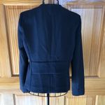 Gap  Double-breasted V-neck Rayon Blend Blazer Navy Size 10 Photo 4