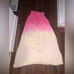 Love Shack Fancy  silk pink ombre maxi skirt boho revolve party casual frayed fall Photo 1