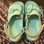 Gucci  Horsebit Flatform Sandal Teal Cyan Photo 7