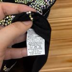 BANJUL Sheer Rhinestone Flame Bodycon Mini Dress Black Mesh & crystal LARGE Photo 5