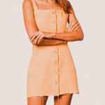 Boyish “The Kennedy” Denim Mini Dress in Honey Pot – Retro Western It Photo 0