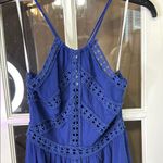 LULUS Blue Mini Dress w/ Crochet Trim Size XS Photo 2