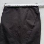Banana Republic Womens Size 2 Crossover Faux Wrap Pencil Skirt Black Stretch Photo 6