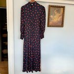 Hatch Black‎ and Red Black Maternity Turtleneck Mock neck Maxi Dress size XS Photo 3