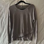Athleta Silver Bells Serenity Criss Cross Sweatshirt Size Small $79 Photo 1