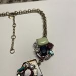 J.Crew Pretty Signed Brass Tone Rhinestone Faux Tortoise Costume Necklace Photo 1