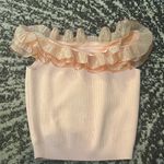 Alexander McQueen Tint Pink Off Shoulder Top Size S Photo 6