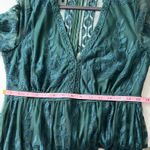 Haute Monde Forest Green Embroidered Dress Size Medium Photo 4