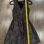 AQUA Brand Bloomingdales Scalloped Neck Dress Gold Glitter Black Small NYE Party Photo 8