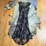 Jonathan Martin Johnathan Martin Black And Cream Floral Print Dress Photo 3