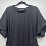 Eloquii Womens Black Top Size 22/24 Ruched Side Modest Contemporary Casual Chic Photo 2