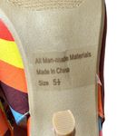 Wild Diva Striped Studded High Heel Pointed Toe Pumps Size 5.5 Rainbow Pride EUC Photo 7