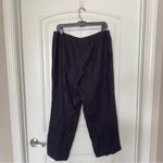 Orvis  Black‎ Medium Linen Cropped Ankle Pants Photo 1
