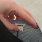 Garage Blue Crew Neck Relaxed Fit Long Sleeve Sweater Photo 1