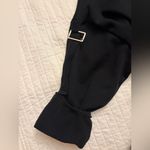 ZARA  Trafaluc black cropped sweatshirt with buckle arms Photo 3