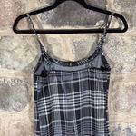 J for Justify Black and White Plaid Mini Dress Junior's Small Y2K Sleeveless Photo 6