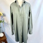 Frank & Eileen  Mary Long Sleeve Shirt Dress Soft Sage Green Sz Small🧡 Photo 2