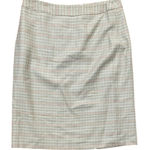 Brooks Brothers  Houndstooth Wool Silk Linen Straight Skirt Womens Size 10 NEW Photo 0
