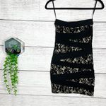 G by Guess GUESS Strapless Bandage Lace Illusion Bodycon Mini Dress Black & Cream Size XS Photo 6