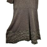 Mystree Ladies Flowy Career Business Sophisticated Gray Scoop Dress SZ Large Photo 2