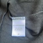 Montagne Scoop Neck Short Sleeve Ribbed Black Top in Women's Medium Photo 3