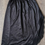 Vintage Black half slip with lace trim Sears Size Small Photo 0
