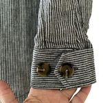 Ann Taylor NWT Loft Shirt Jacket shacket Womens XS Linen Long Sleeve‎ Button Down Striped Photo 2