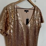 Lulus NWT - Kasson Rose Gold Sequin Bodycon Mini Dress Cocktail Club Night Out Photo 3