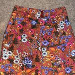 Anthropologie  Maeve Flower Power Wide Leg Ankle Cropped Trouser Pant 0 Photo 3