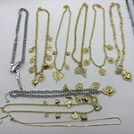 Lot Mixed Heart Charm Necklaces Bracelets Gold Silver Tone Costume Jewelry Photo 0