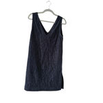 Steven Alan  Black Lace V Neck Sleeveless Mini Dress Size 2 Photo 3