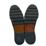 Stuart Weitzman Manila loafer black patent leather gold tone hardware tassel 8.5 Photo 5