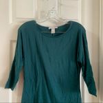 White House | Black Market WHBM Teal Scoop Neck Elbow Sleeve Blouse size XS Photo 4