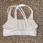 Athleta NWOT  White Athena Bra A-C Small Photo 2