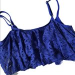 Kenneth Cole  REACTION blue 
Suns Buns Out Crochet Flounce Bikini size large Photo 2